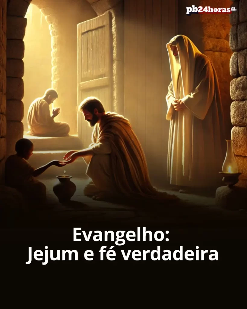 Reflexão sobre o Evangelho (Mt 6,1-6.16-18): oração, jejum e fé vivida no silêncio, sem vaidade