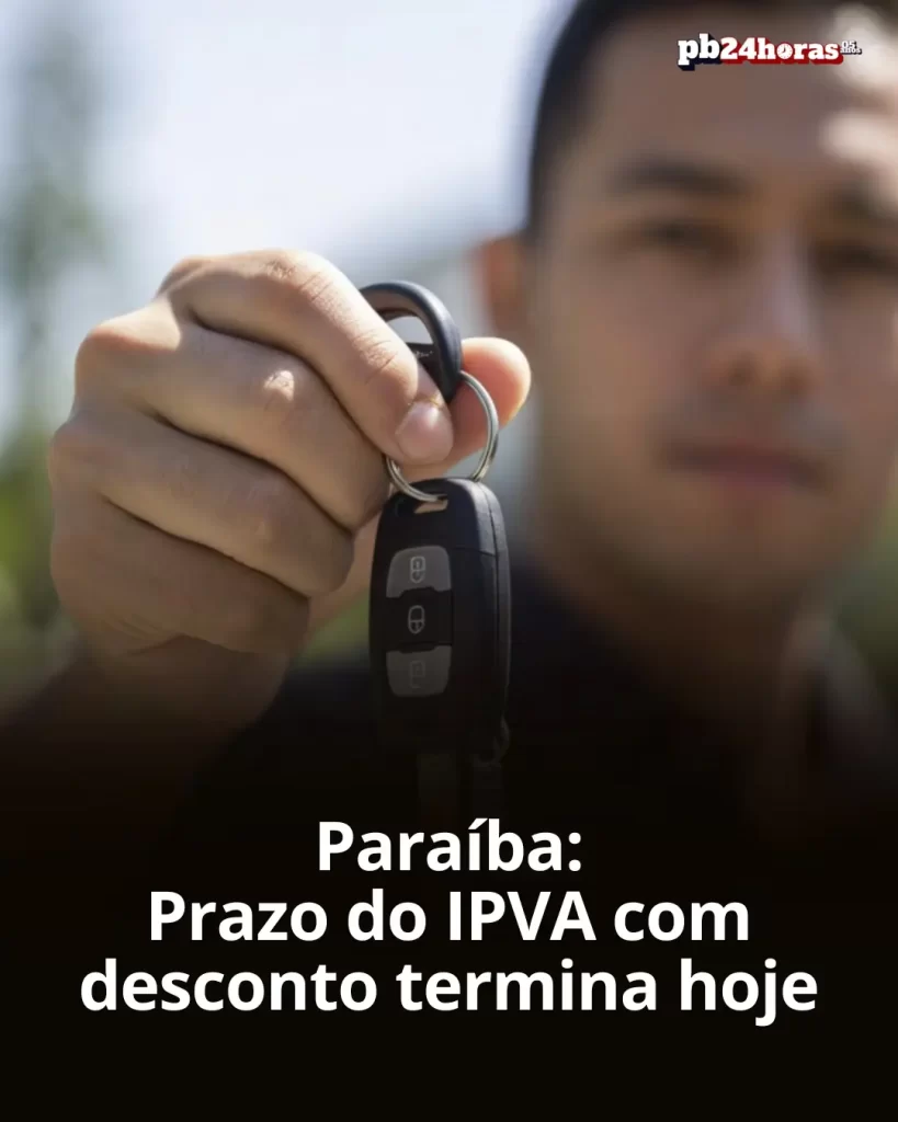 Paraíba: Último dia para pagar IPVA com 10% desconto