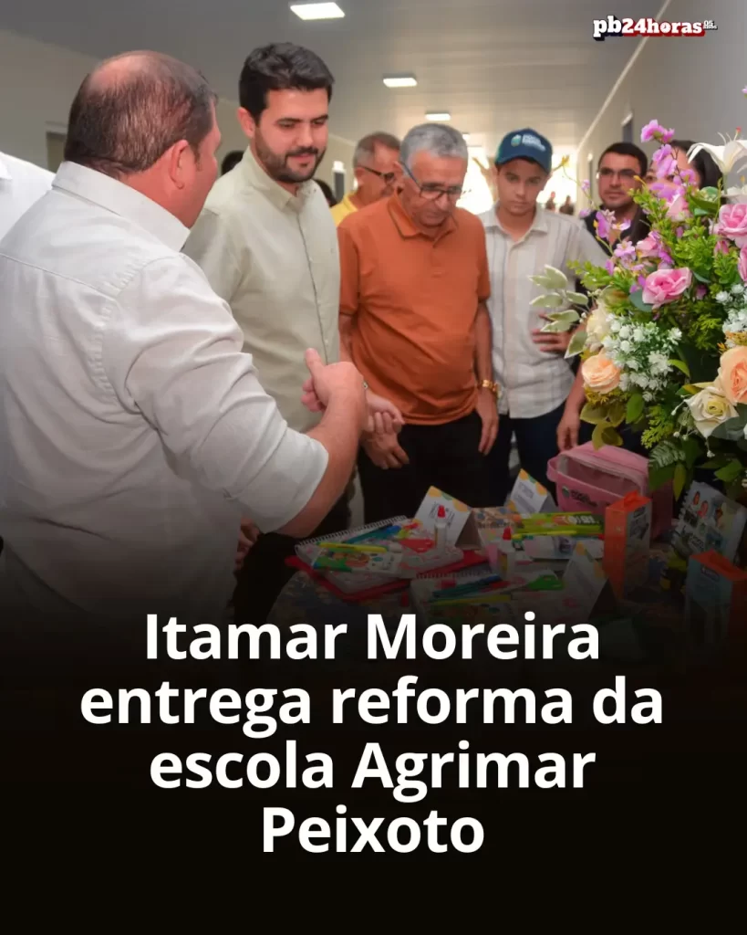 Prefeito Itamar Moreira entrega reforma e ampliação da Escola Agrimar Peixoto em São João Bosco
