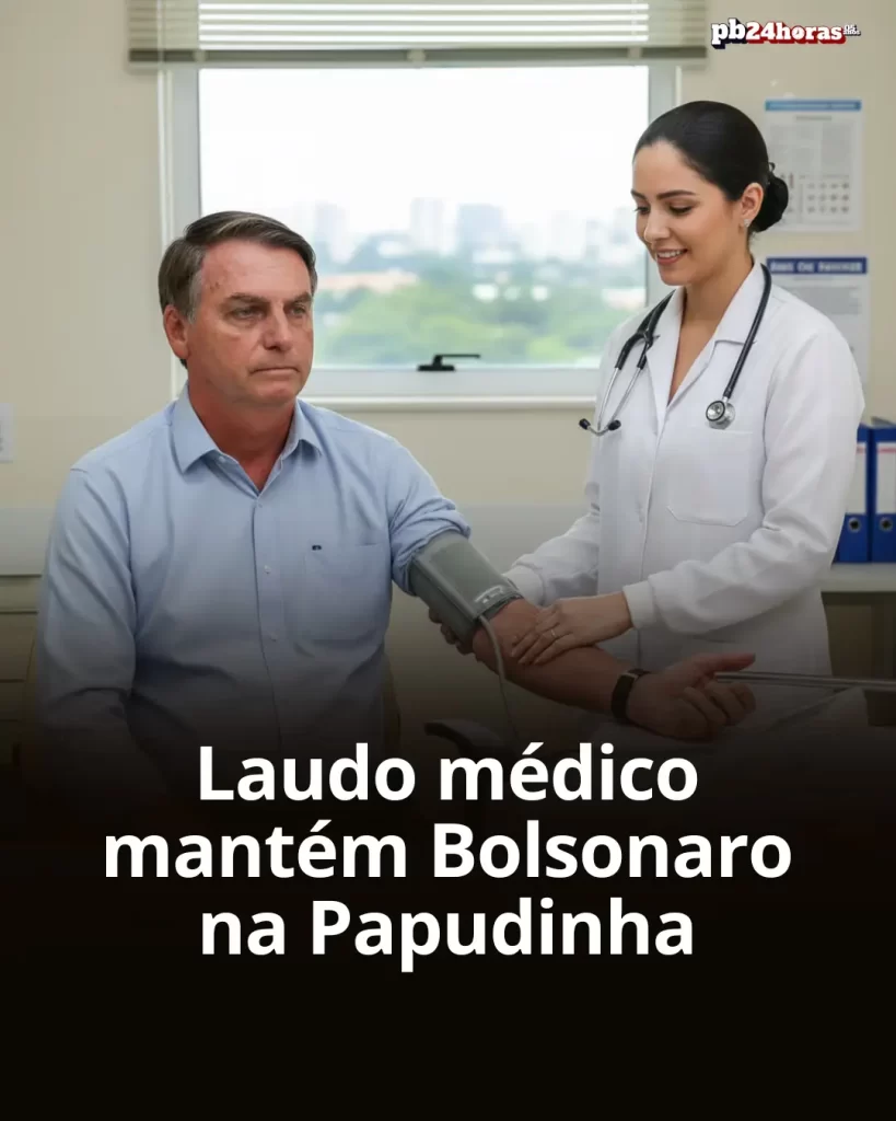 Laudo médico da Polícia Federal conclui que Jair Bolsonaro pode continuar preso na Papudinha