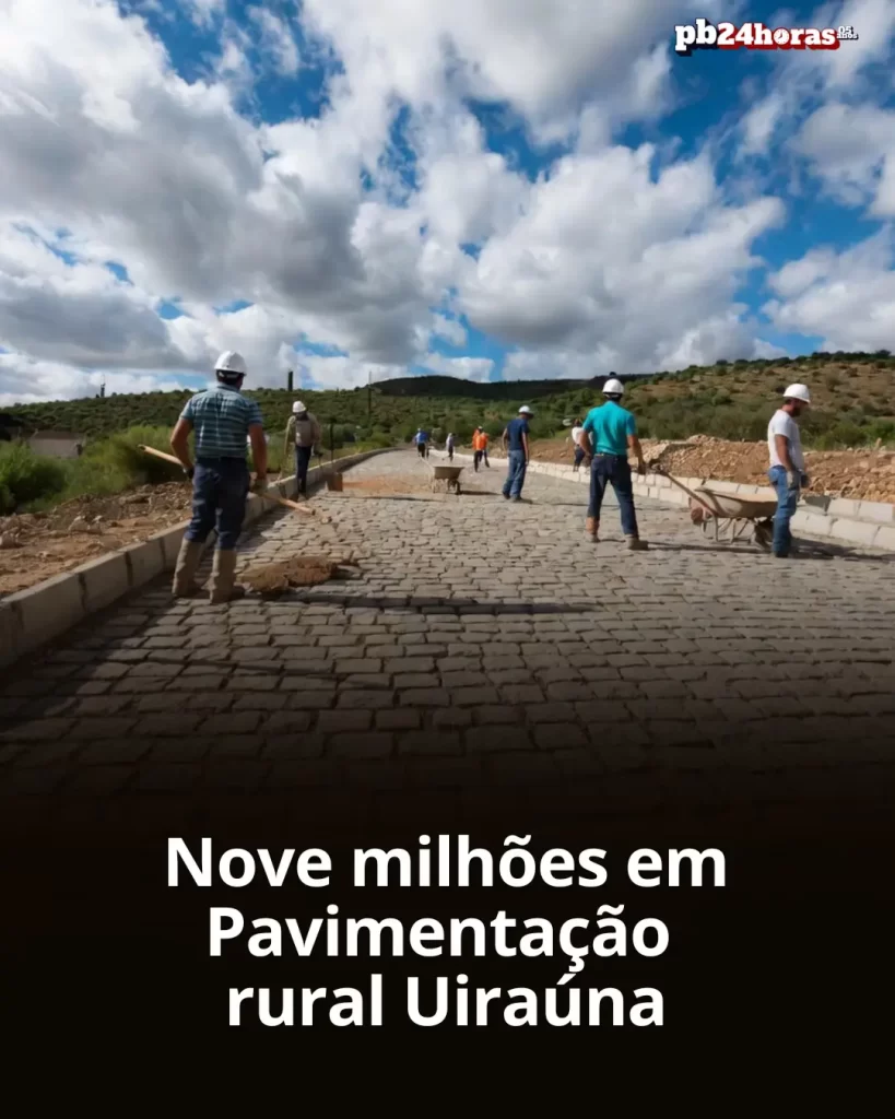 Investimento de R$ 9,26 milhões garantirá pavimentação rural em Uiraúna
