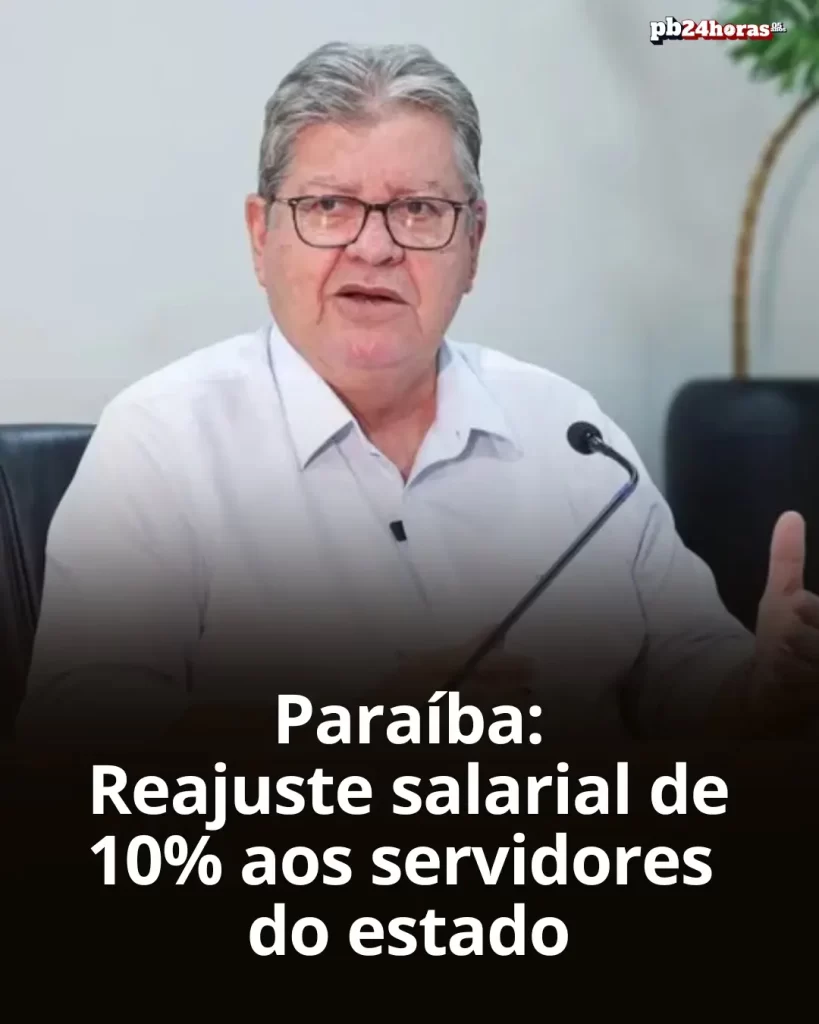 João Azevêdo anuncia reajuste salarial de 10% para servidores estaduais