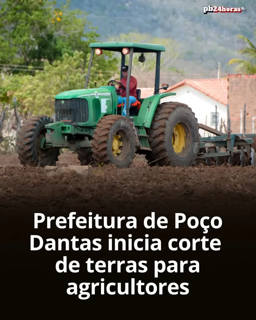 Prefeitura de Poço Dantas começa corte de terras para produtores rurais