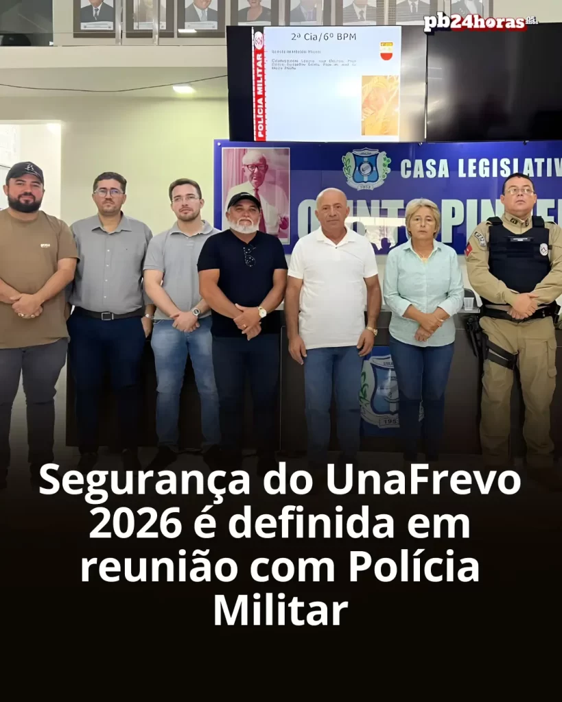 6º Batalhão de Polícia Militar se reúne com blocos carnavalescos de Uiraúna para garantir segurança no UnaFrevo 2026