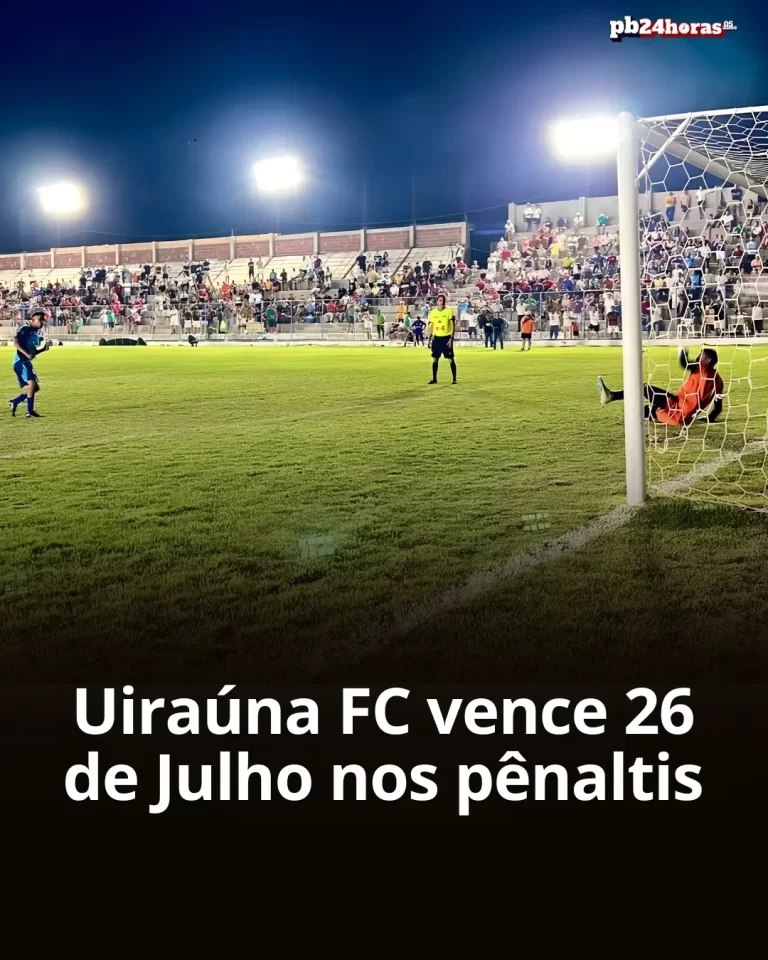 Uiraúna FC conquista vaga nas oitavas da Copa União ao vencer o 26 de Julho nos pênaltis no Estádio “O Maurilhão”