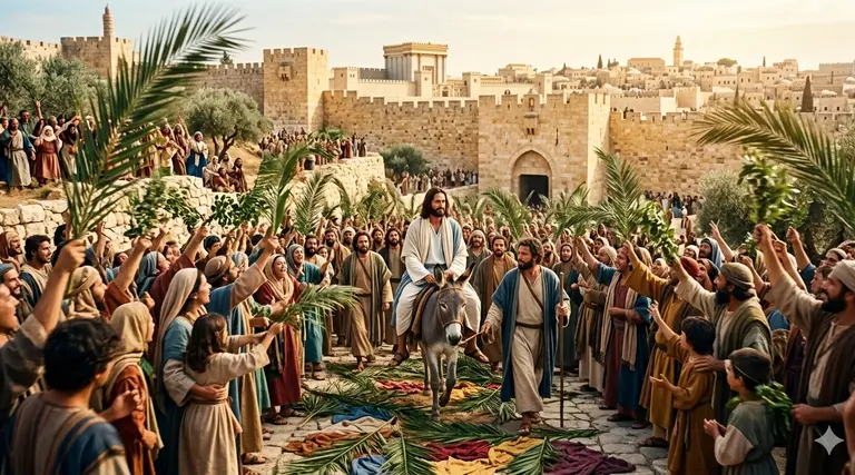 A Entrada Triunfal: Jesus em Jerusalém e a fé 1 A Entrada Triunfal: Jesus em Jerusalém e a fé