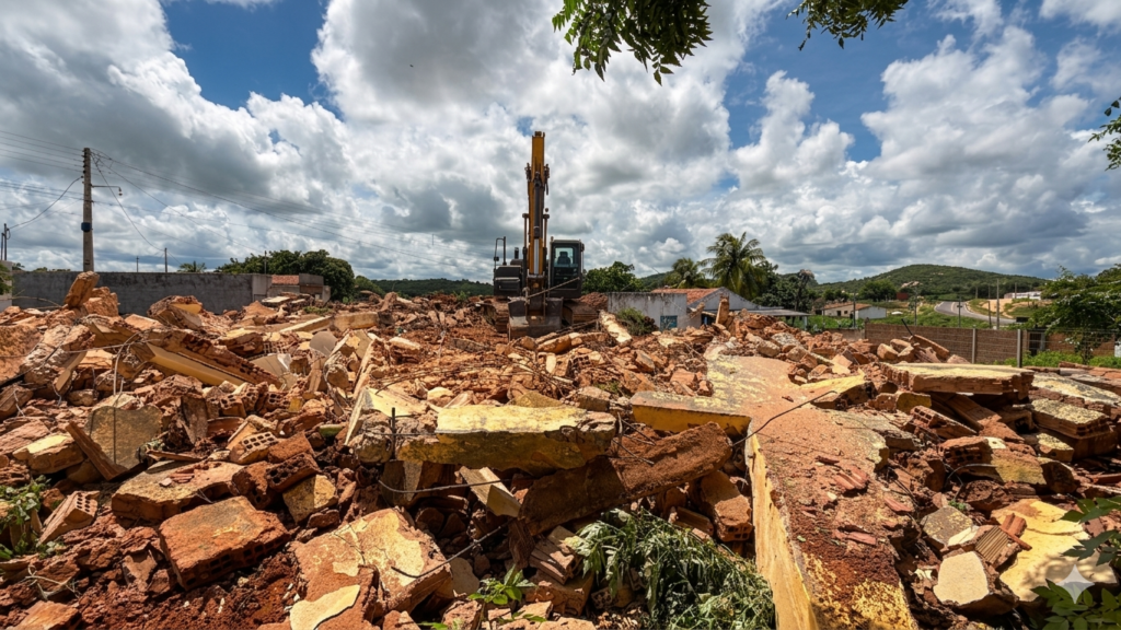 Uiraúna: Início da obra do Ginásio de Quixaba de Cima 4 4 2
