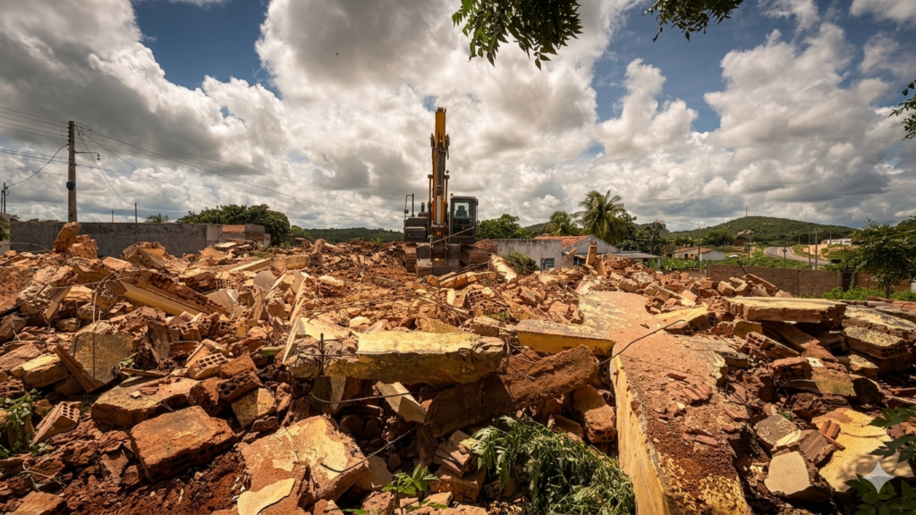 Uiraúna: Início da obra do Ginásio de Quixaba de Cima 2 6
