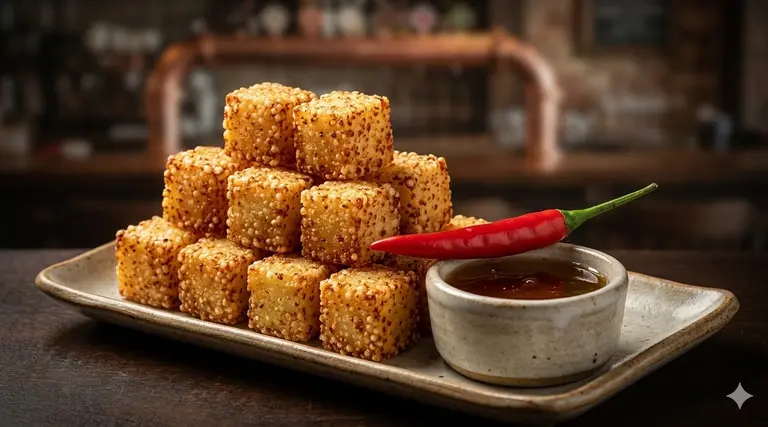 Tapioca: do café ao jantar em 7 pratos 6 Dadinho de tapioca