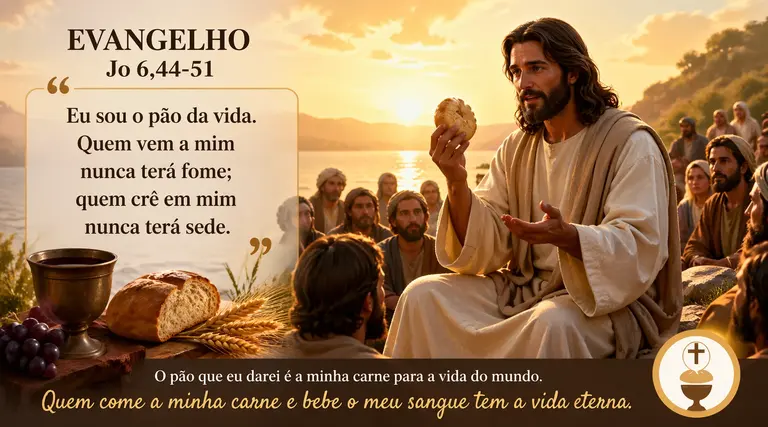 Evangelho Jo 6,44-51 e a fé 1 Evangelho Jo 6,44-51 e a fé