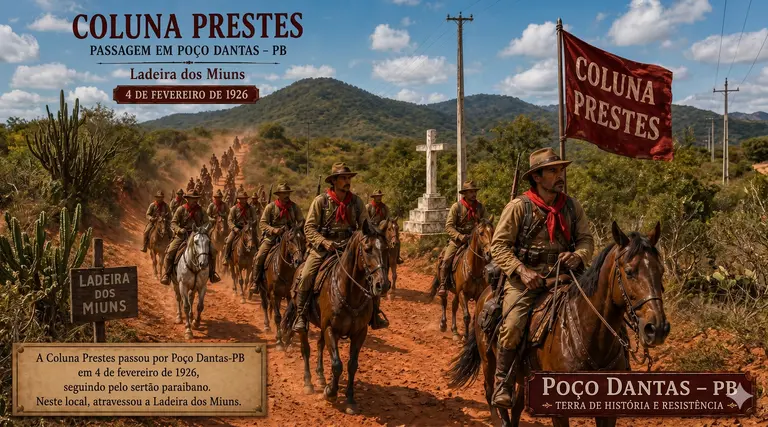 Luís Carlos Prestes e a marcha histórica que chegou à Poço Dantas há 100 anos 1 Luís Carlos Prestes e a marcha histórica que chegou à Poço Dantas há 100 anos