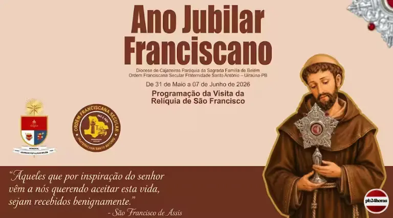Celebrações do Ano Jubilar Franciscano em Uiraúna
