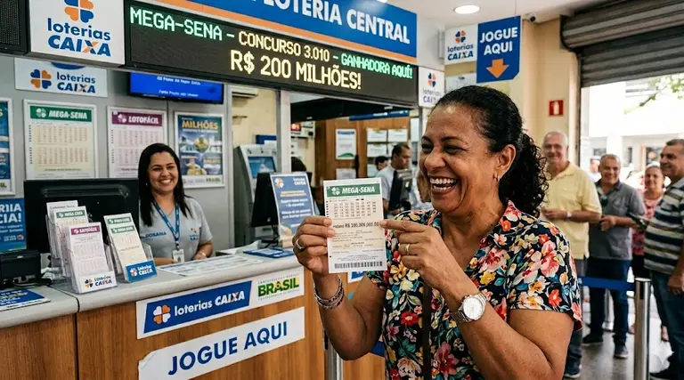 Mega-Sena terá prêmio de R$ 200 milhões