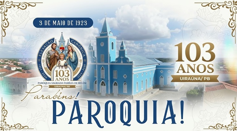 Paróquia Sagrada Família celebra 103 anos 1 Paróquia Sagrada Família celebra 103 anos