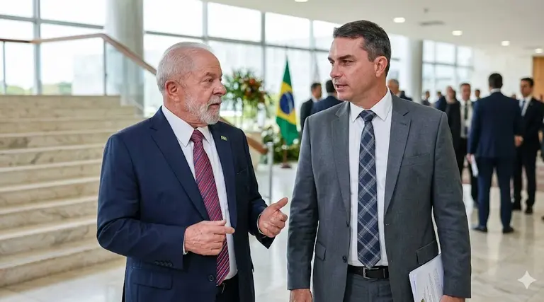 Pesquisa Atlas: Flávio cai seis pontos contra Lula