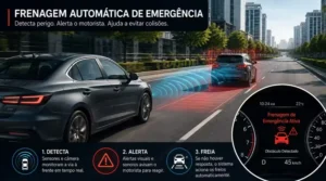 Frenagem automática será obrigatória em carros no Brasil