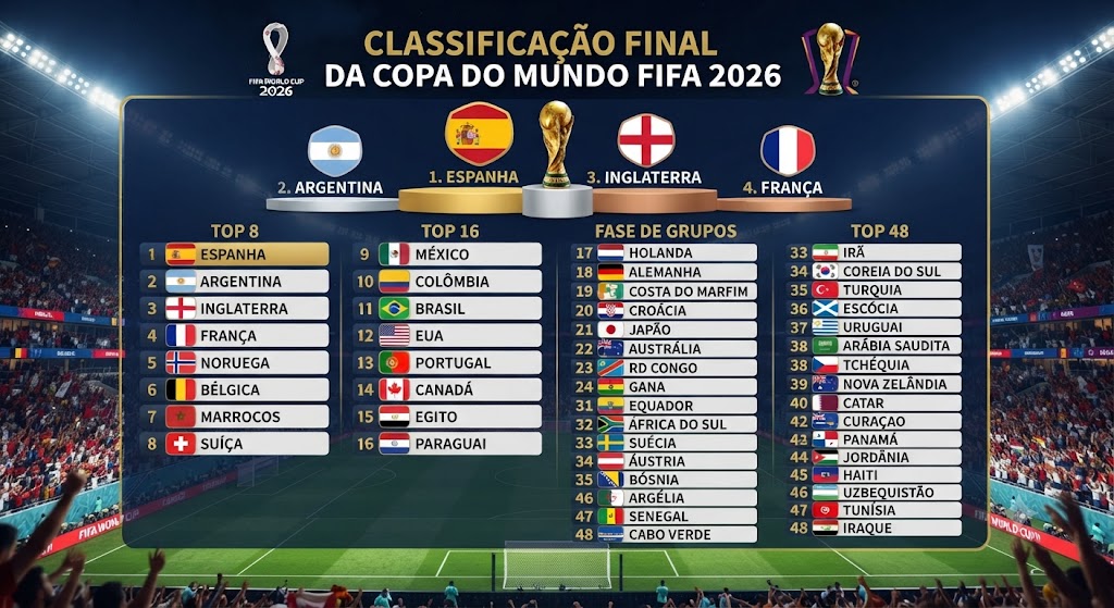 Classificação da Copa: Espanha conquista o bicampeonato mundial 2 4adf2214 5a82 4dd8 8d84 3797387e7f9a