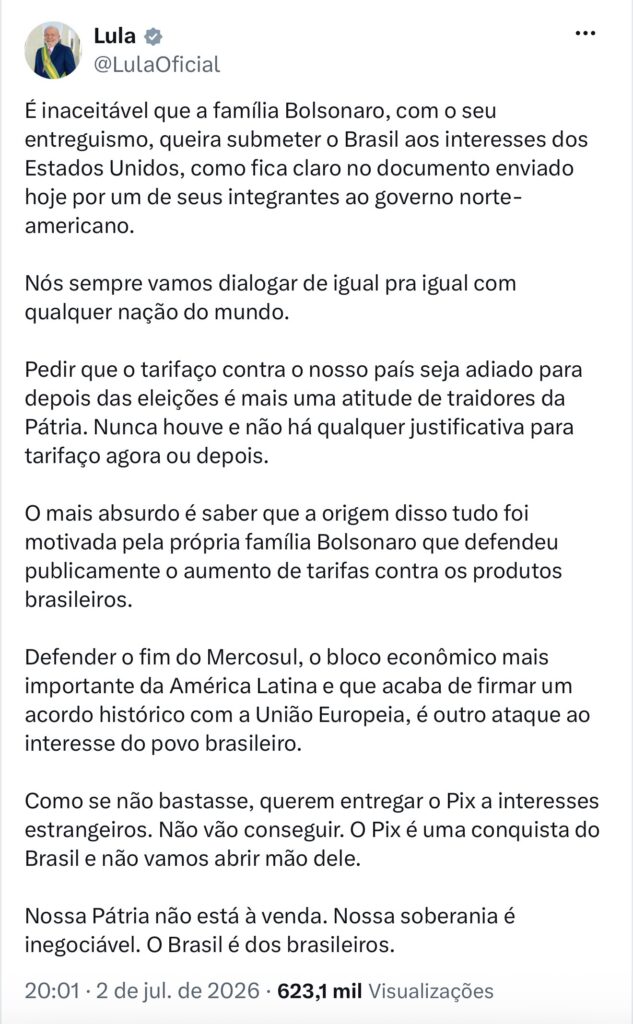 Lula chama família de Bolsonaro de traidora da pátria 2 843aca img1319