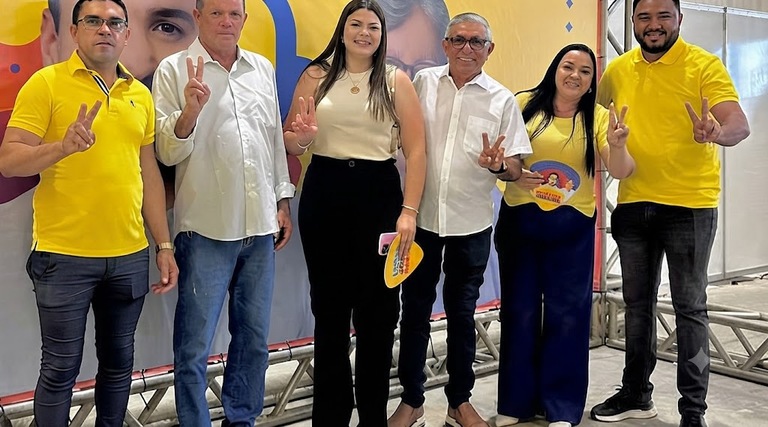 Comitiva de Poço Dantas marca presença na convenção de Lucas Ribeiro