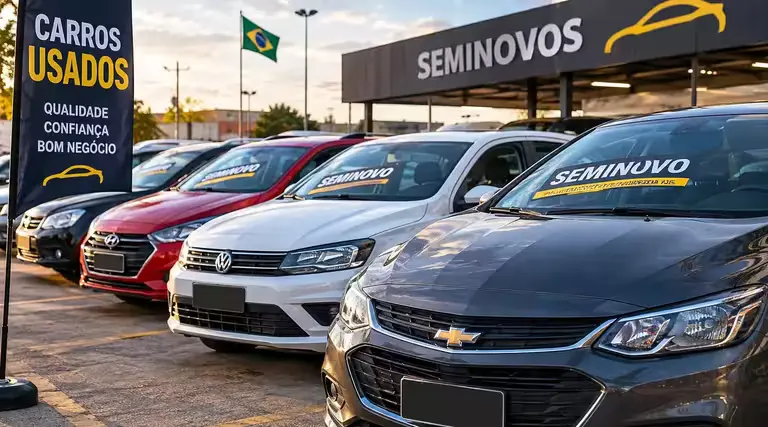 Carros usados caem até 10,2% no Brasil