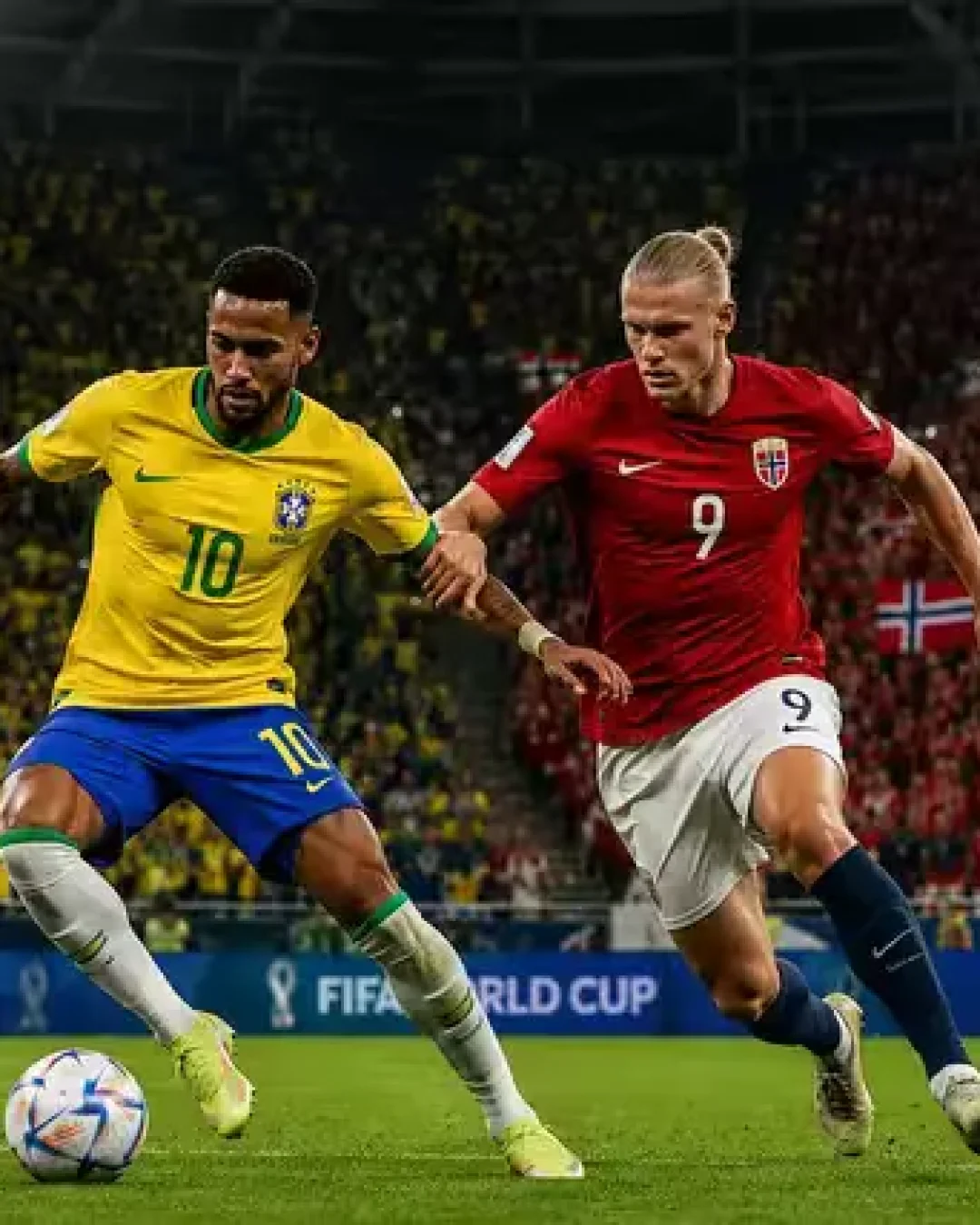 Brasil enfrenta Noruega nas oitavas da Copa do Mundo