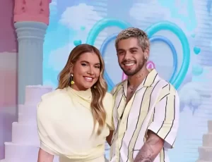 Virginia e Zé Felipe aparece junto em festa de aniversário da filha